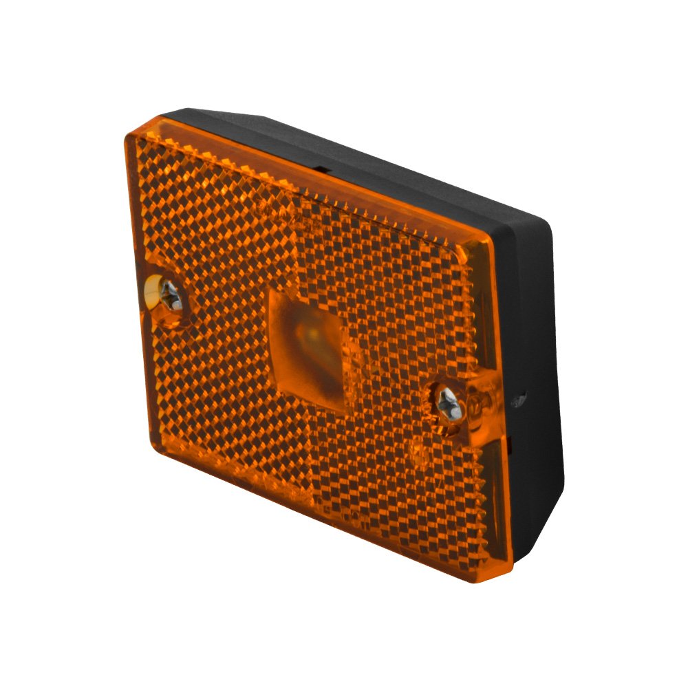 Blazer International B423A Rectangular Amber Clearance/Side Marker Light, 1 Count, Durable Acrylonitrile Butadiene Styrene Material