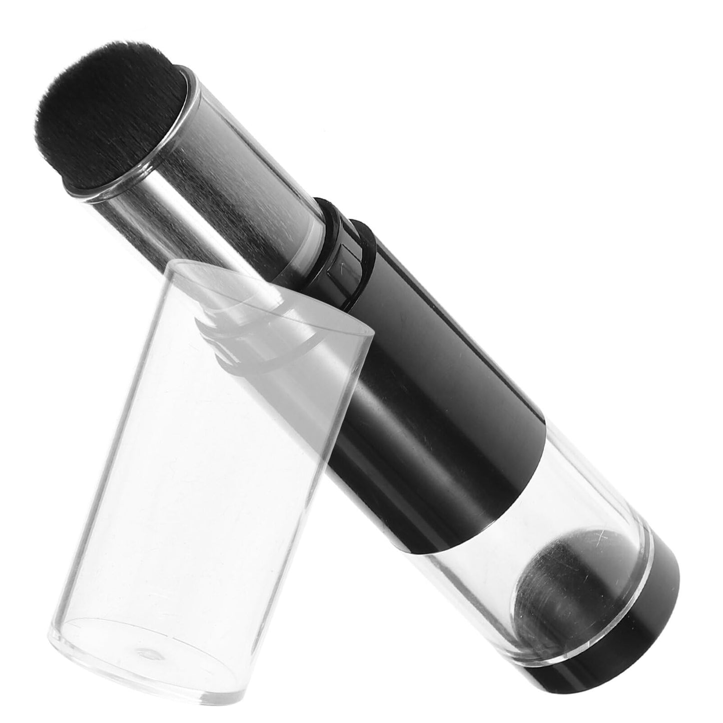 Travel Makeup, Makeup Sponge Face Blush Brush with Refillable Bottle Jar for Powder Cosmetics