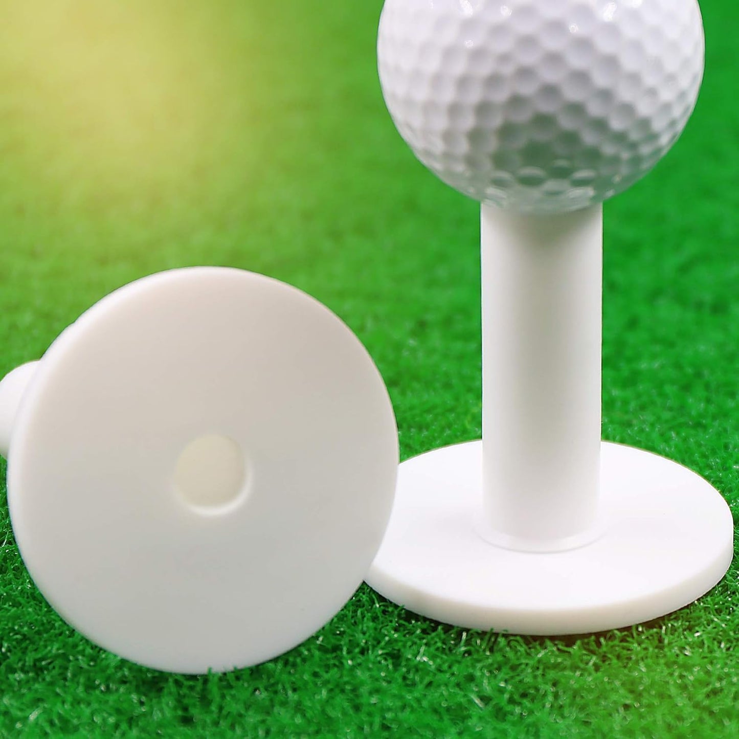 Rubber Golf Holder Set for Driving Range, Golf Rubber Tees Practice for Golf Hitting Mats Outdoor Indoor, 1.5 Inch Holder Tees, Universal with Artificial Turf Golf Mats