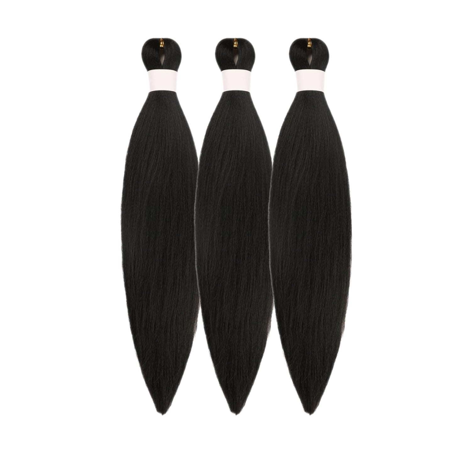 Short Black Braiding Hair Pre Stretched 14 Inch for Knotless Braids Synthetic 1B Braiding Hair for Bob Box Braids (14Inch, Pack