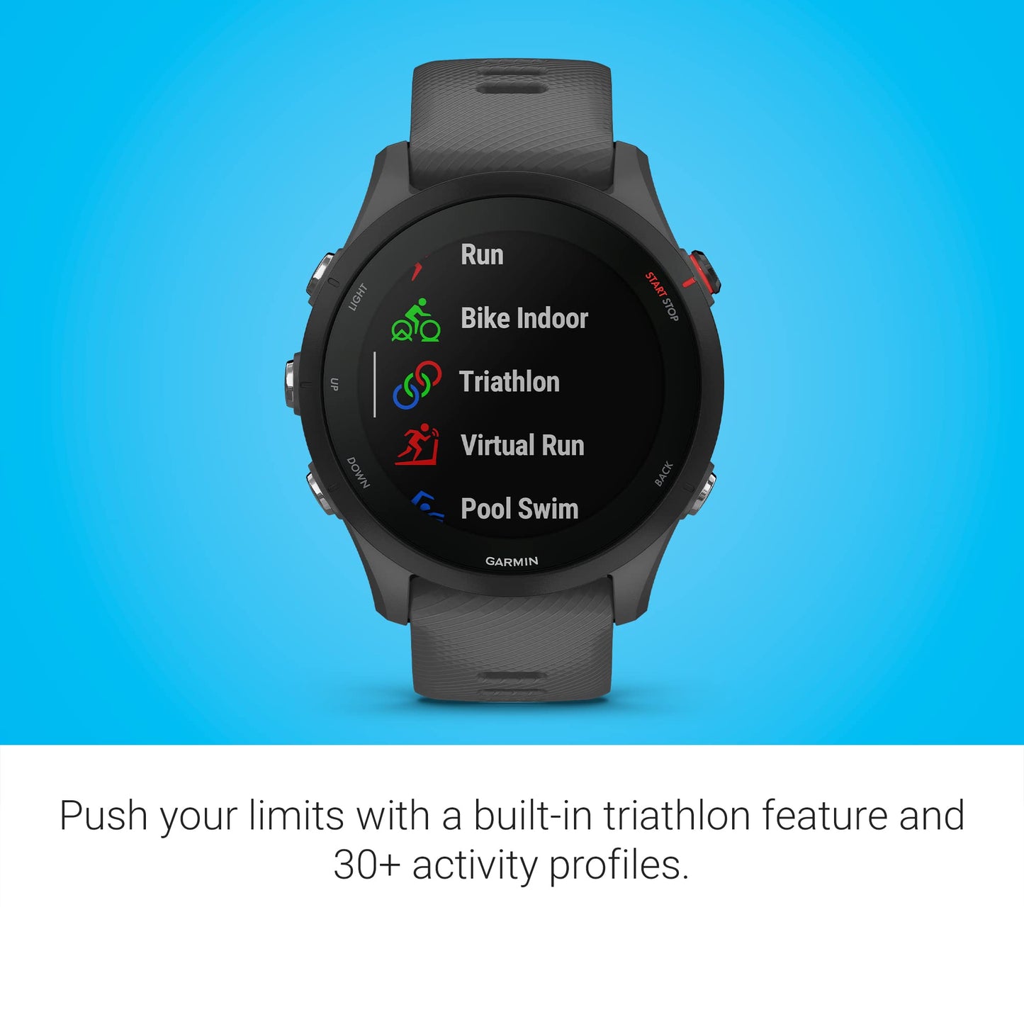 Garmin Forerunner® 255, GPS Running Smartwatch, Advanced Insights, Long-Lasting Battery, Slate Gray (Renewed)
