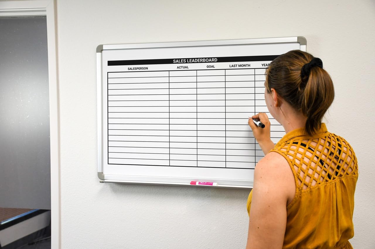 Sales Leaderboard Whiteboard - 60" x 40"