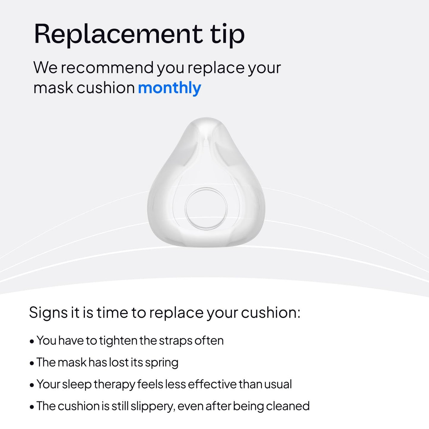 Resmed AirFit F20 Cushion - Full-Face CPAP Mask Cushion Replacement - CPAP Accessories - Medium