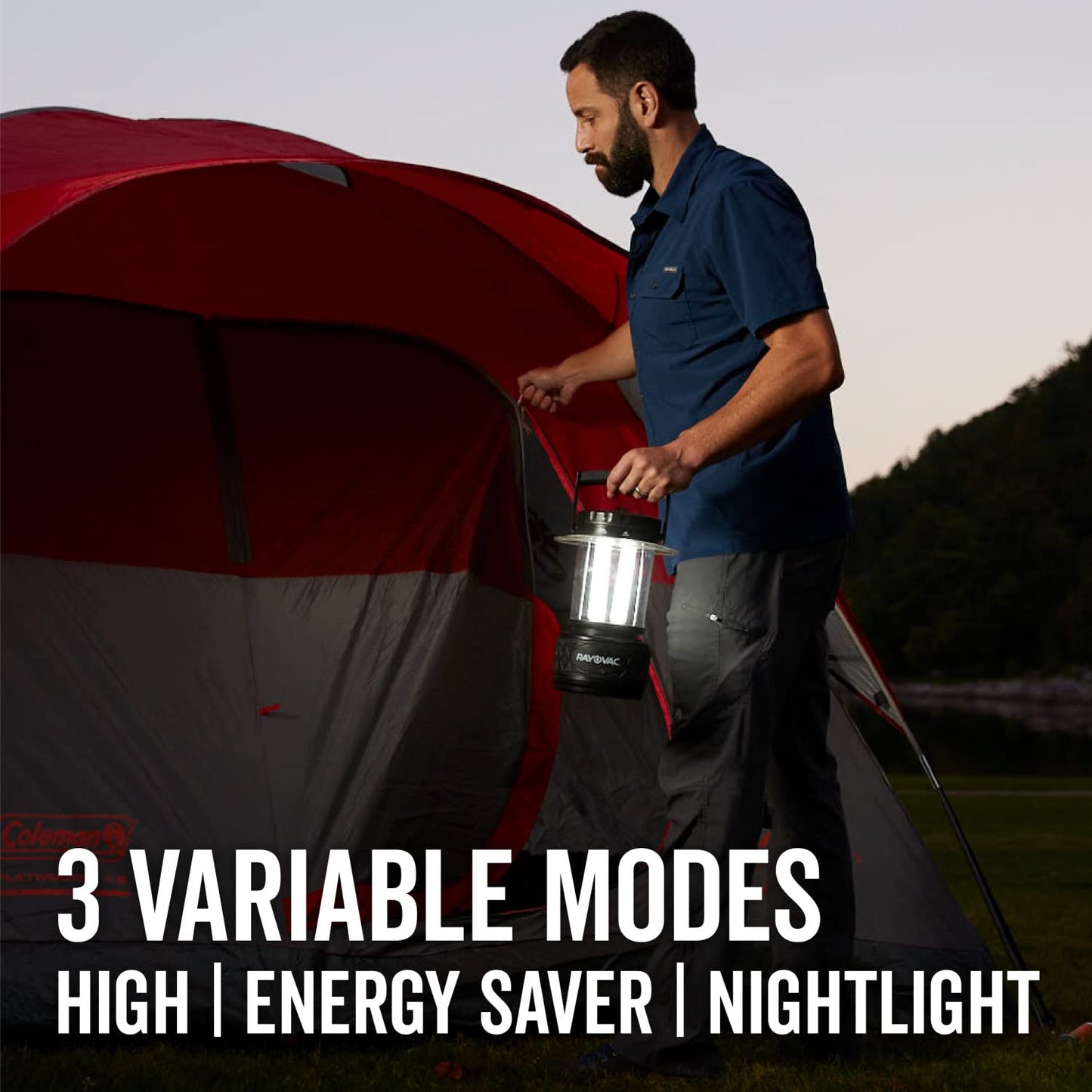 Rayovac Sportsman Led Camping Lantern  Battery Powered Lantern  Water Resistant Hurricane Supplies And Emergency Light  Pack Of 1