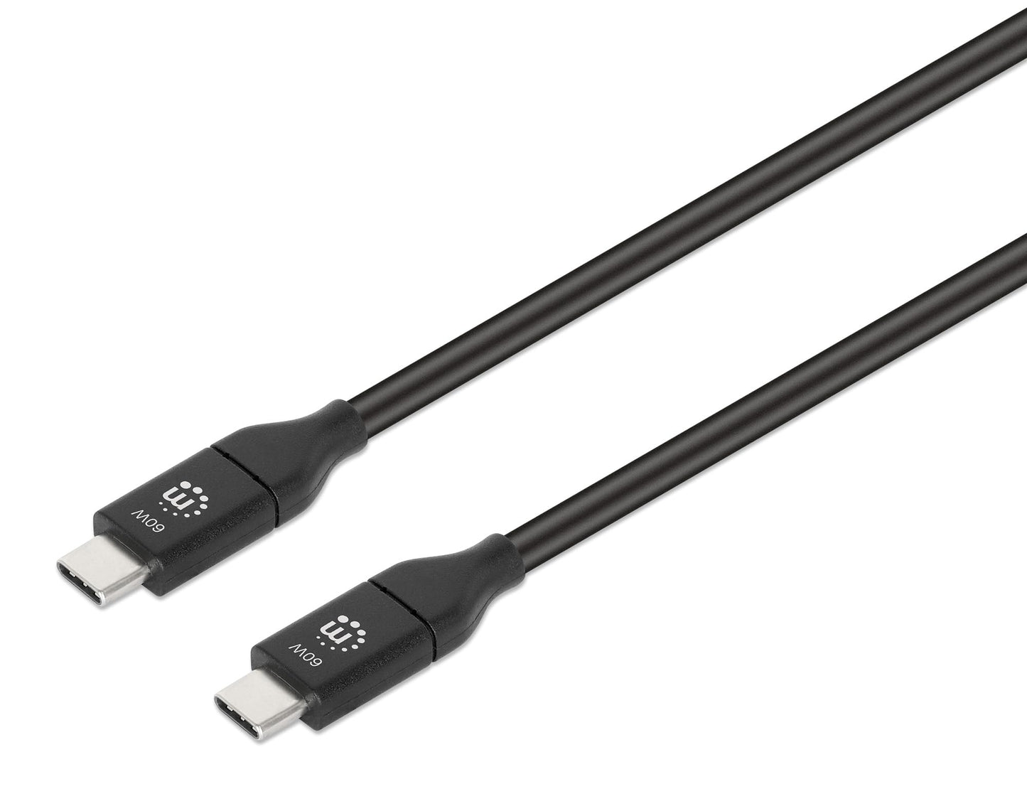 Manhattan Usb 3.1 Cable Type-C (Male)/ 1 M (3 Ft.) 3 Black 353526