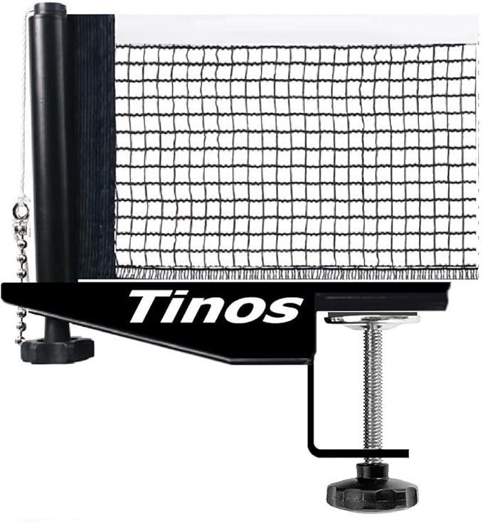 Tinos Professional Table Tennis Net fits 1.8" Maximum Table Thickness | Screw Clamp Ping Pong net & Post Set | Height and ...