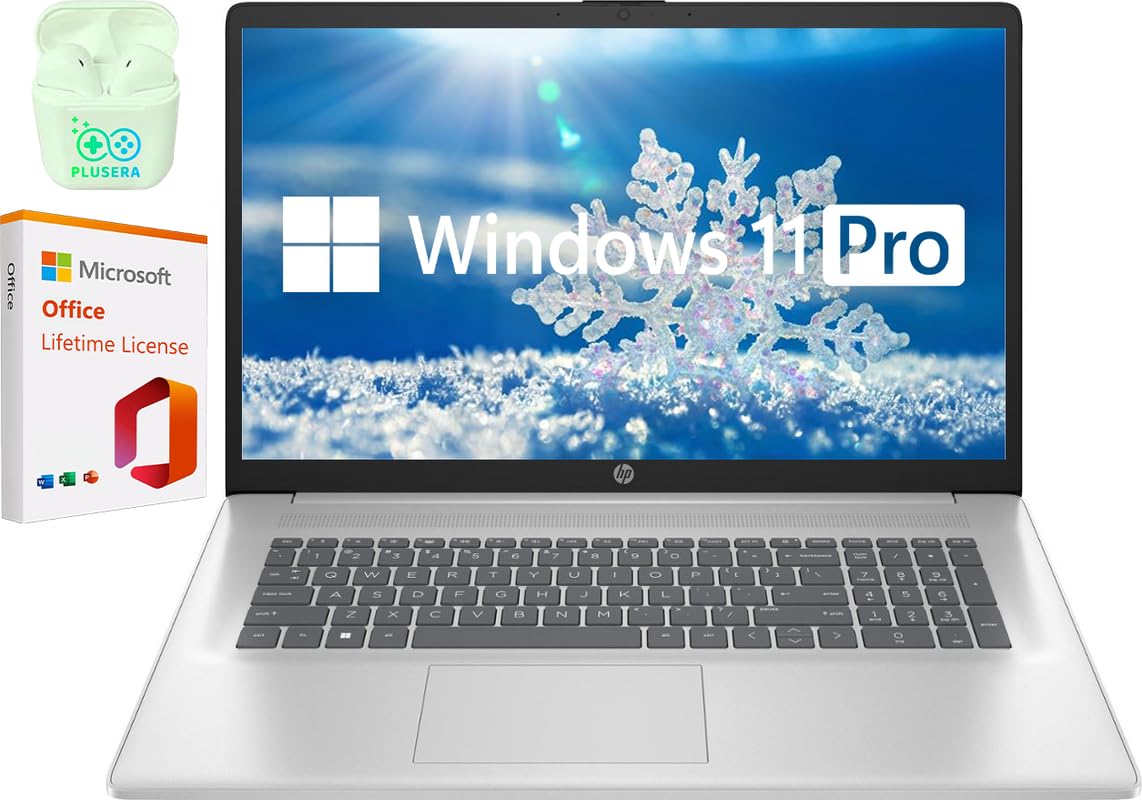 Hp 17.3 Fhd Ips Led Business Student Laptop Computer, Amd Ryzen 5, Windows 11 Pro Laptop With Microsoft Office Lifetime Suite, P