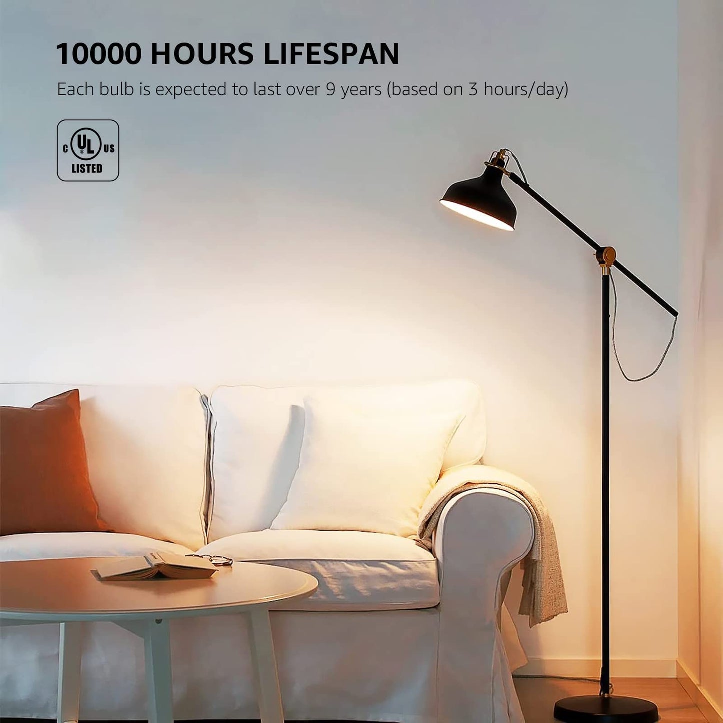 LE LED Light Bulbs 60W Equivalent Soft Warm White 2700K A19 E26 9W 800 Lumens 5 Count Pack of 1