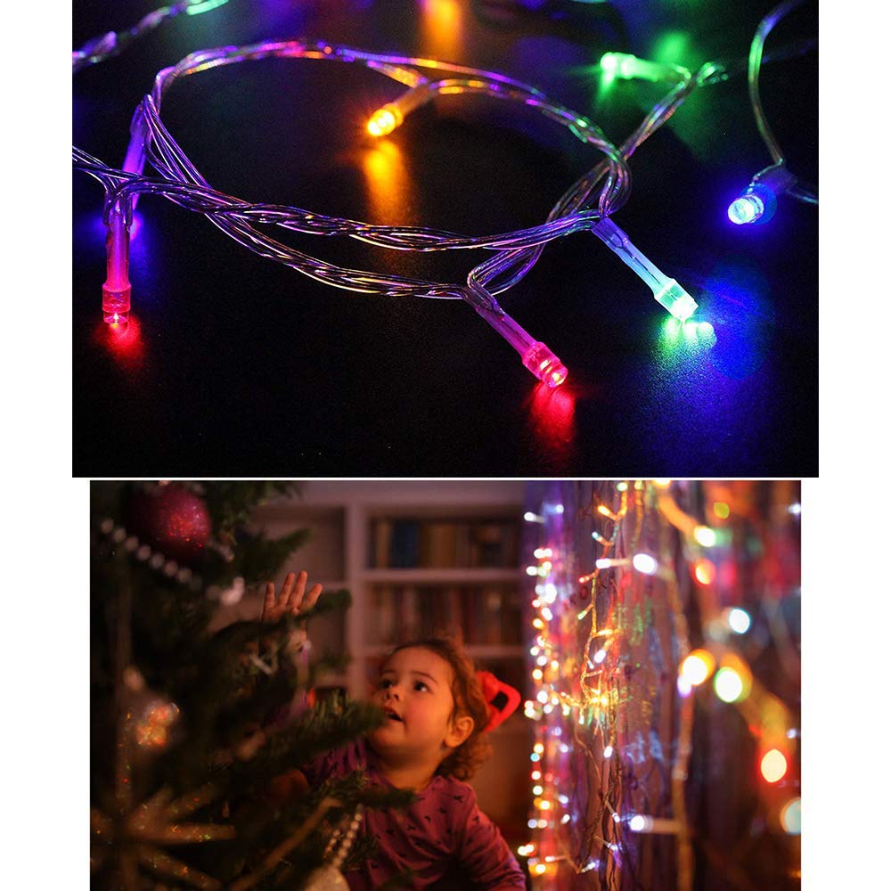 Mygoto 98Ft 200 Leds Multicolor String Lights - Waterproof Fairy Lights, 8 Modes, Ul Certified For Home, Garden, Wedding, Christmas