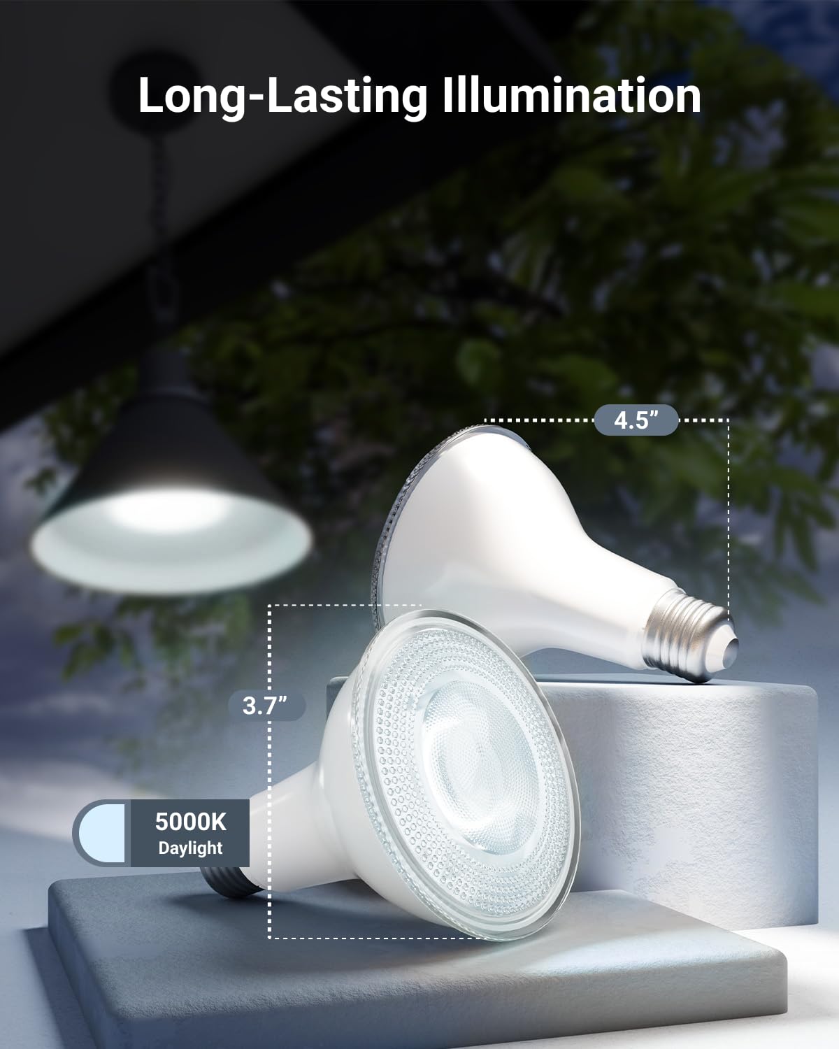 Sunco LED PAR30 Dusk to Dawn Light Bulb for Outside Porch, Patio, Backyard, 11W=75W, 850 LM, 5000K Daylight , Non-Dimmable, Photocell Sensor, UL 4 Pack.
