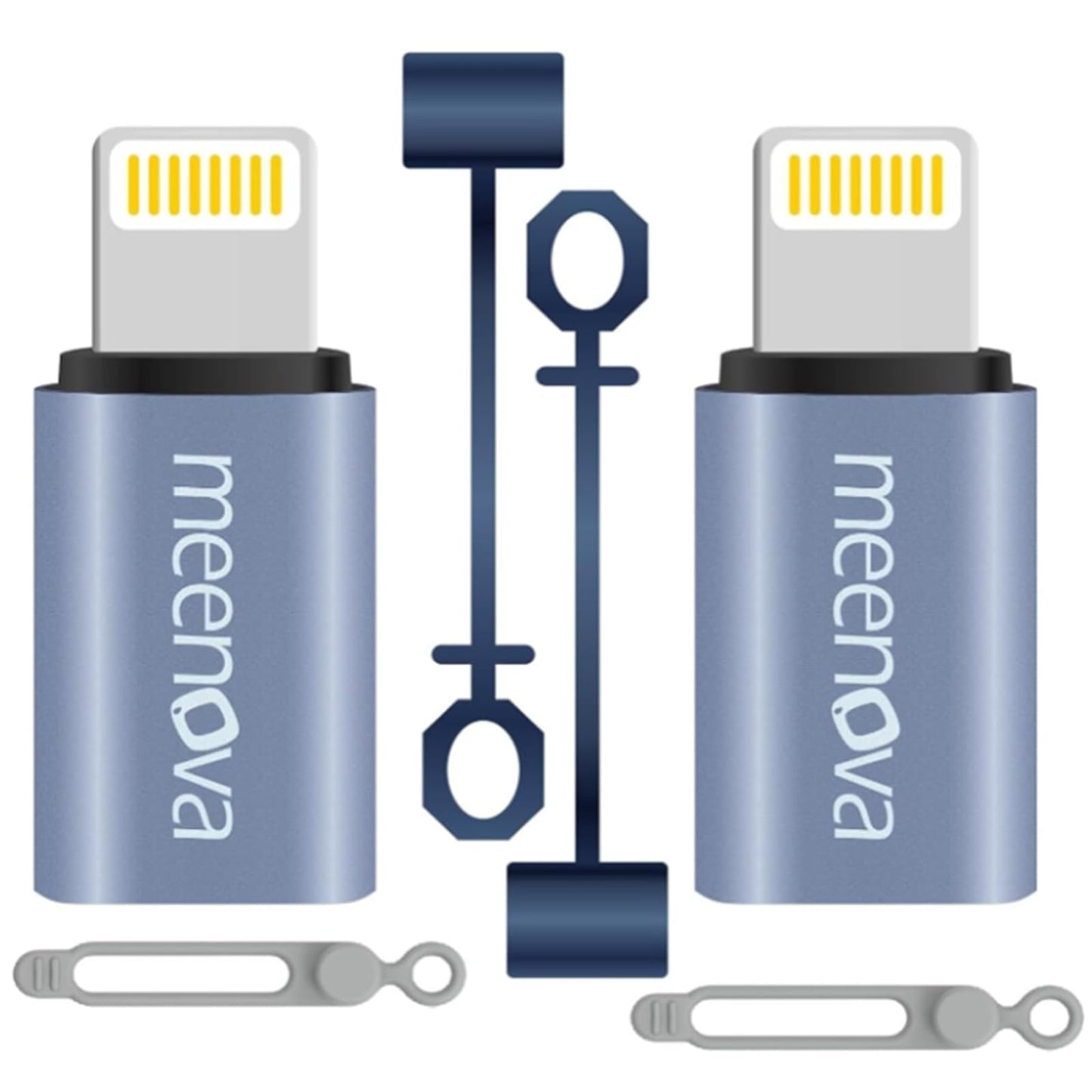 Meenova 2 Pack 30W Usb C To Lightning Adapter Type C To 8 Pin Converter, Android To Iphone Adaptor - Compatible With Lightning F