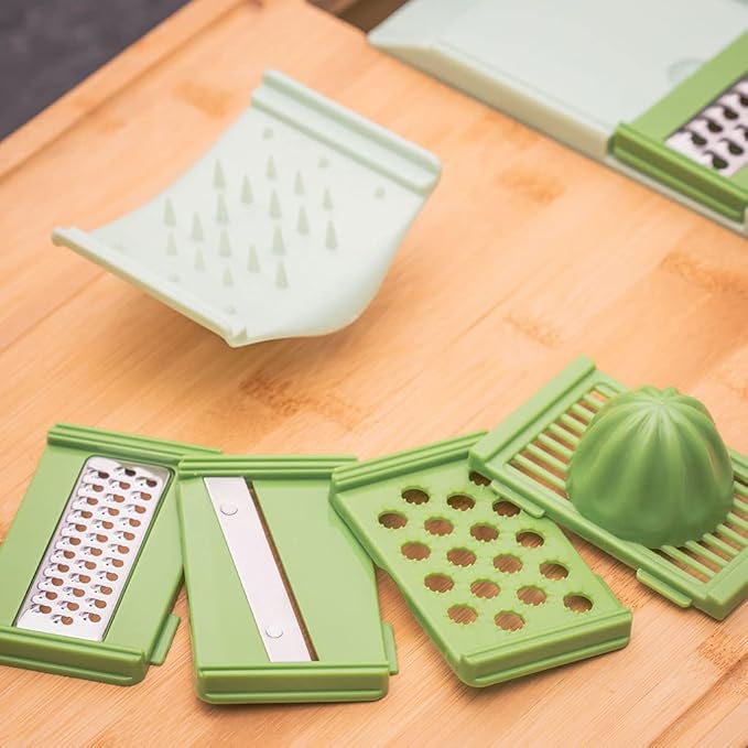 Cutting Board with Collapsible Containers and Graters Bamboo Large