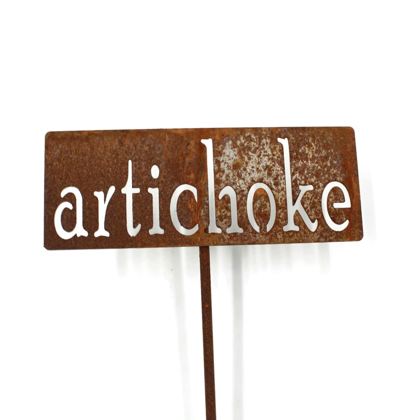 Classic Metal Garden Markers 19 Inches Tall (artichoke, Naturally Rusted)