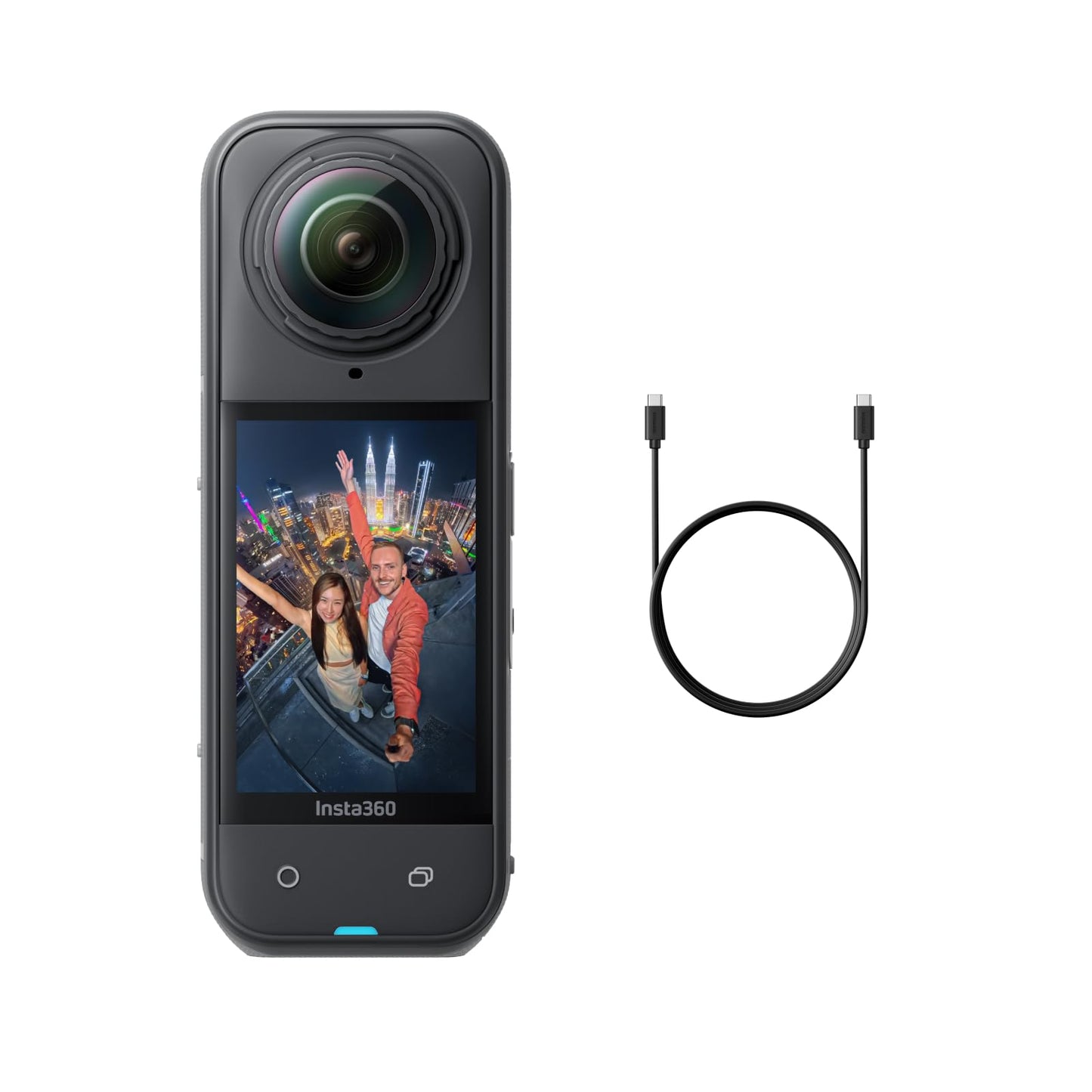 Insta360 X5 - Waterproof 8K 360 Action Camera, Leading Low Light, Invisible Selfie Stick Effect, Rugged and Replaceable Lens, 3-