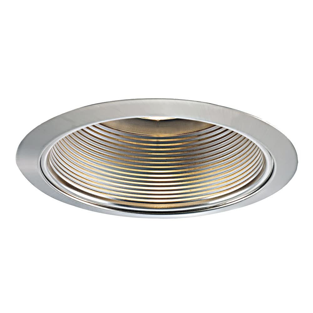 Jesco Lighting Tm609St 6 In Line Voltage Step Baffle Trim- Satin Chrome