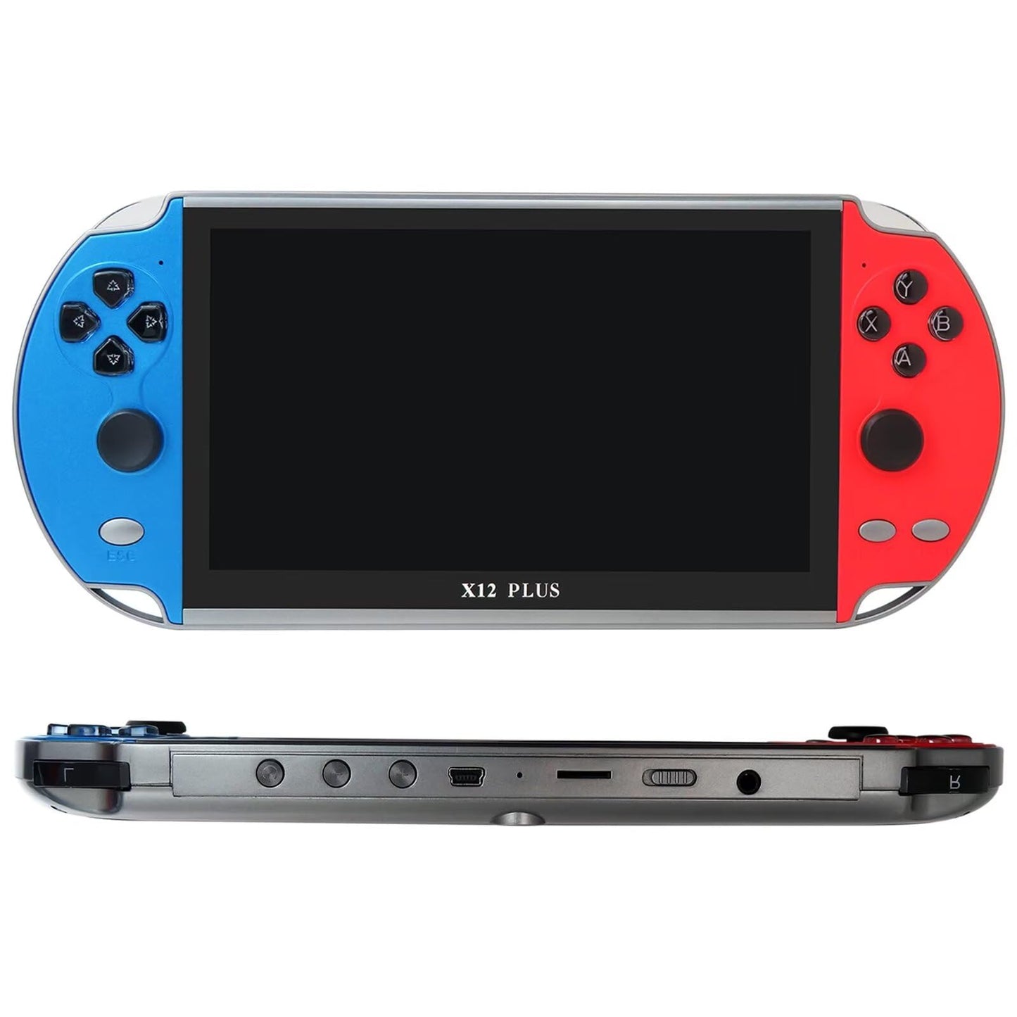 Built-in 10000+ X12 Plus Games Retro Portable Handheld Video Game Console 7 Inch 16GB Color LCD Kids Color Game Player