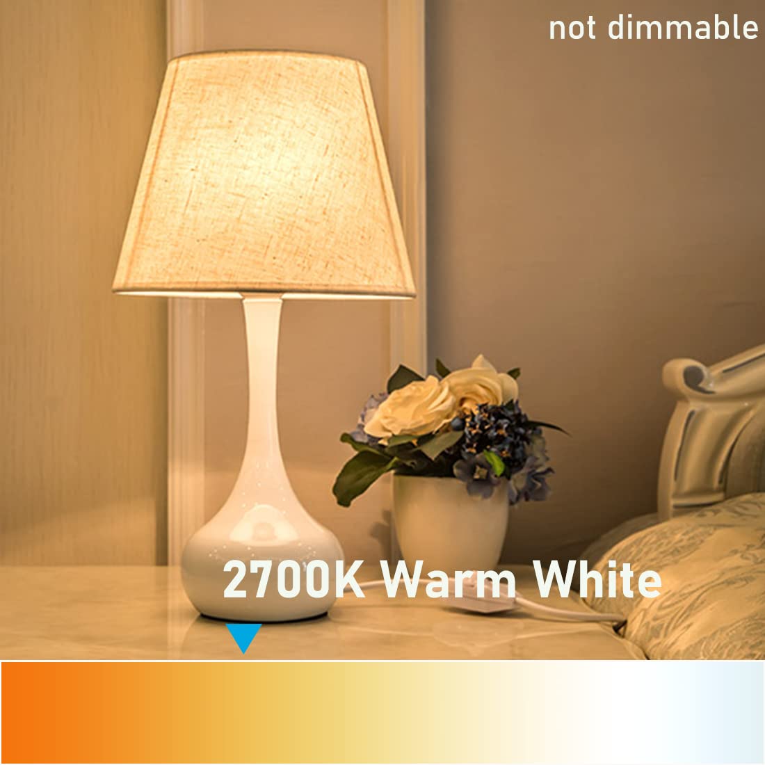 Yukihalu  A15 Appliance Light Bulb  60W Equivalent For Range Hood/Refrigerator Light Bulb/Ceiling Fan Light  600 Lumens 7W 120V 2700K Soft White E26 Base  Waterproof  Not Dimmable  2-Pack