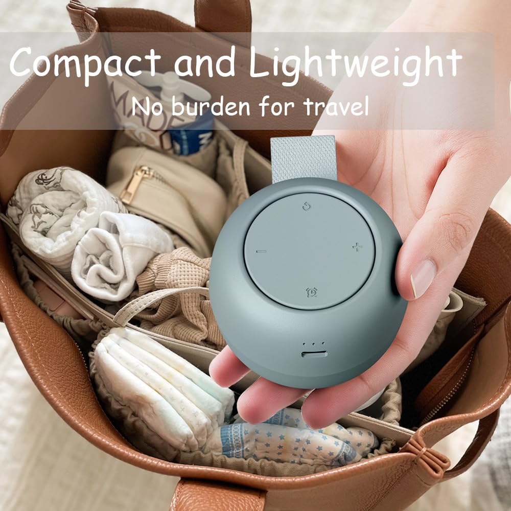 TKGOU Portable White Noise Sound Machine | 16 Soothing Sounds | Timer | Memory Function | Noise Canceling for Sleep Aid & Office Privacy | Travel | Registry Gift | Sleep Soother for Baby Kids Adults