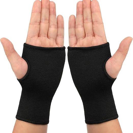 JUSDIQIR Palm Brace Wrist Support Sleeves (1 Pair), Everyday Use Wrist Brace, Compression Carpal Tunnel for Wrist Pain Rel...