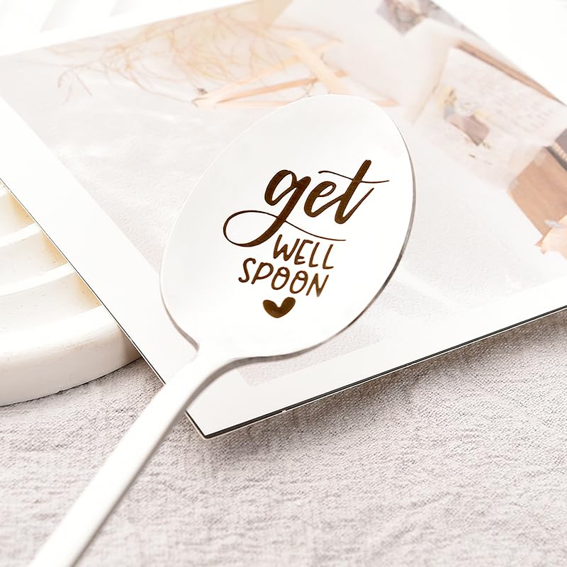 Get Well Spoon Inspirational Sobriety Gifts for Women Best Friend BFF Gift for Girls Post Surgery Recovery Gifts for Daugh...