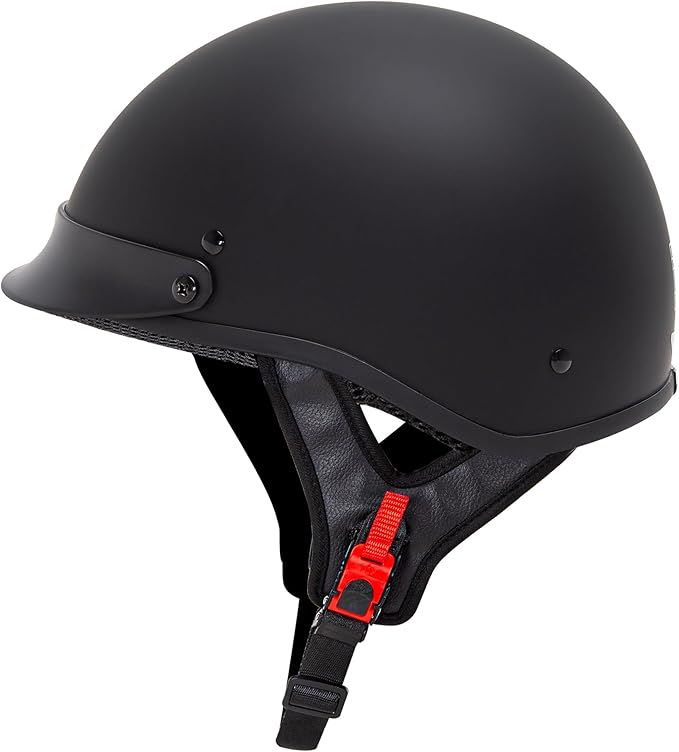 Cartman Cruiser Scooter Motorcycle Half Face Helmet,Matte Black Graphics, DOT Approved for Bike Scooter ATV UTV Chopper