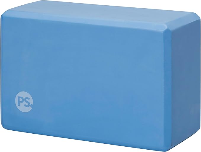 POPSUGAR Yoga Block (Solid, Periwinkle, 4” x 6” x 9”), Lightweight Foam Block for Deep Stretches, Supportive Workout Sessi...