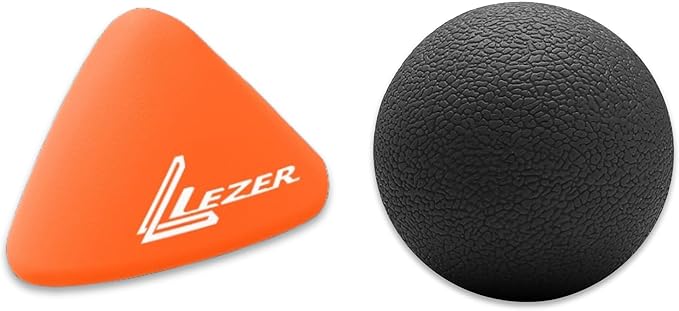 LEZER, Trigger Massage Point, Manual Massage Ball, Muscle Knots Relief Tool, Myofascial Release, Physical Therapy, Plantar...