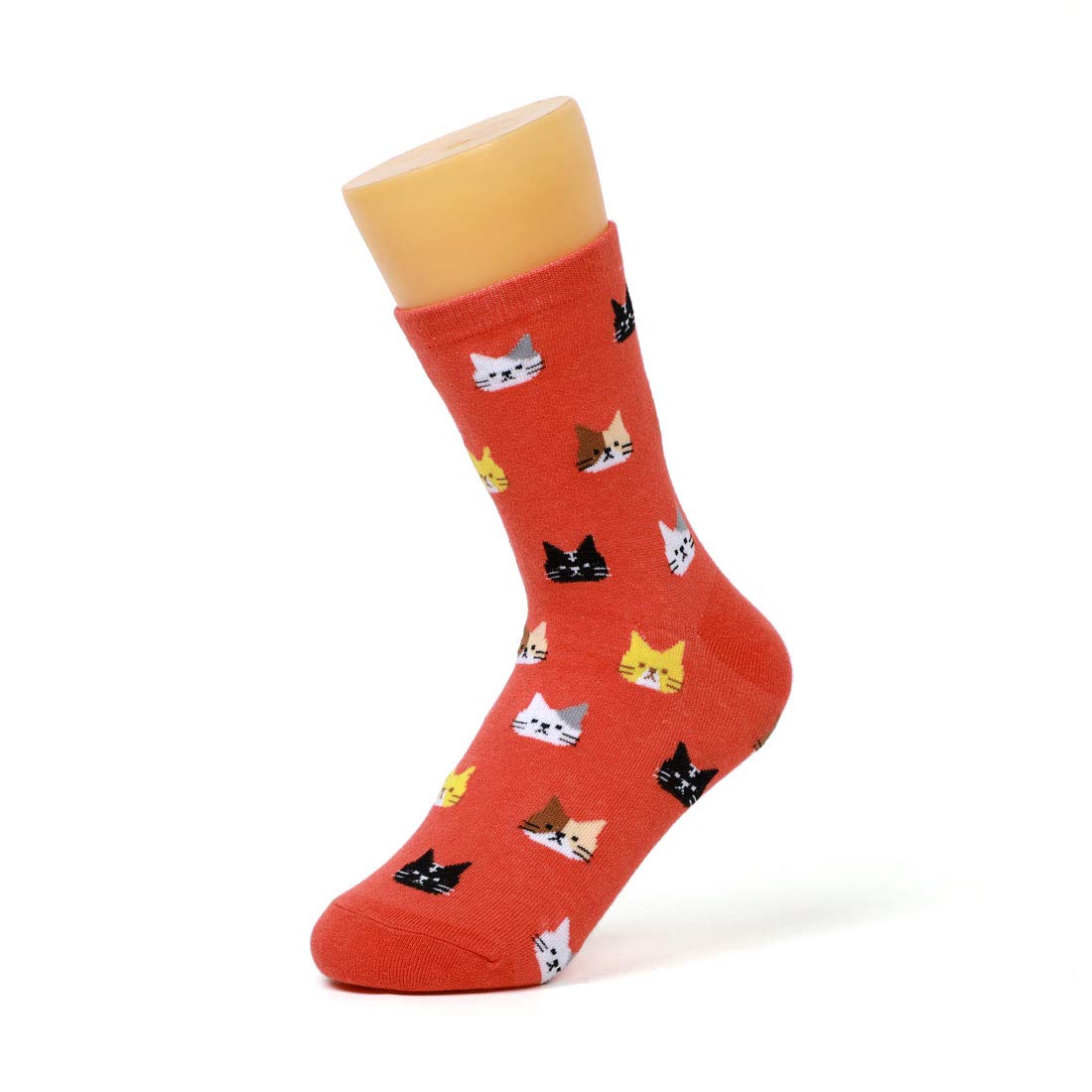 DOBIKULU Womens Cotton Casual Socks Cute Animal Cat Socks Crew Novelty Lovely Print Pattern, Female Presents for Cat Lovers, Gifts Ideas for Mom Lady