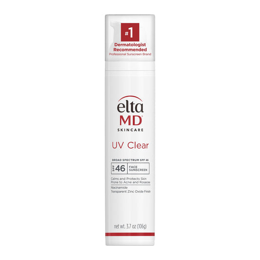EltaMD UV Clear Face Sunscreen SPF 46, Oil Free Sunscreen with Zinc Oxide, Dermatologist Recommended, For Acne-Prone Sensitive S