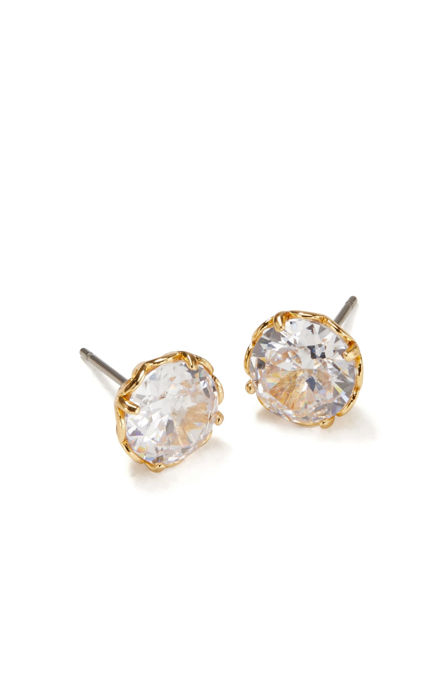 kate spade new york That Sparkle Round Earrings, Clear/Gold, One Size