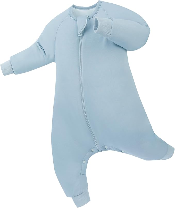 Supersoft Active Toddler Sleepsuit 1.0 TOG Long Sleeve Wearable Blanket with Legs All-Season Go-to for Safe Cozy Sleeper