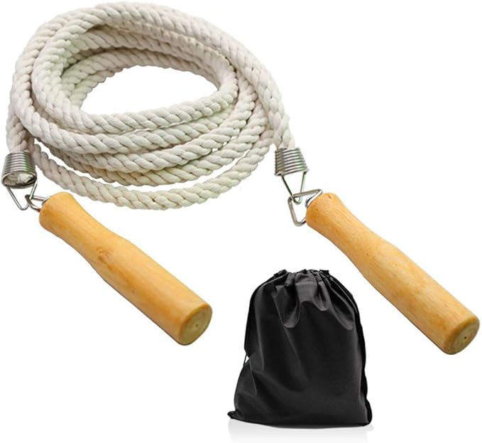 ACEONE Long Jump Rope, Multiplayer Skipping Rope with Wooden Handle for Kids and Adult, Team Group Jumping Rope for School...