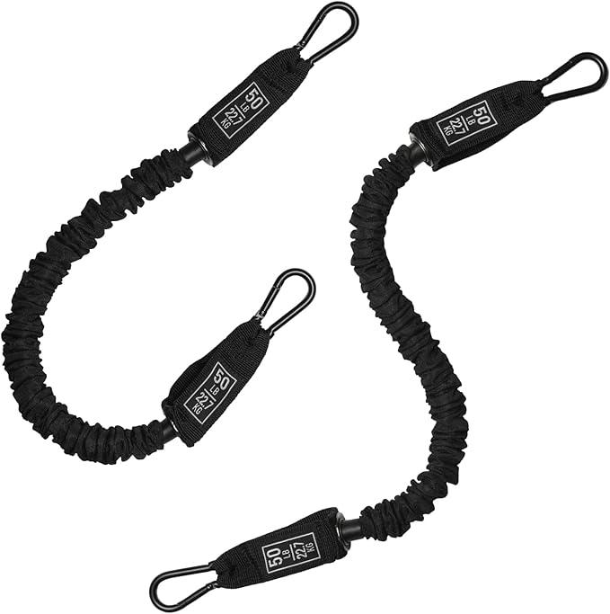 Pull Up Assistance Bands Set - 4 Heavy-Duty Pull Up Bands, Height Adjustable Strap & Comfortable Foot Strap - Stackable Pu...