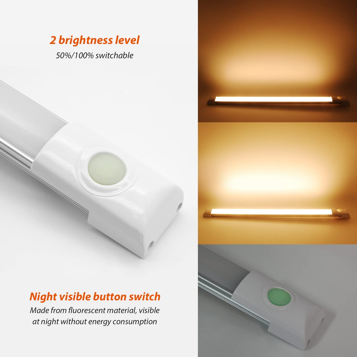 Dream Lighting 12V LED Under Cabinet Strip Light, 12 inch, Aluminum, Warm White, Model 9345083003649