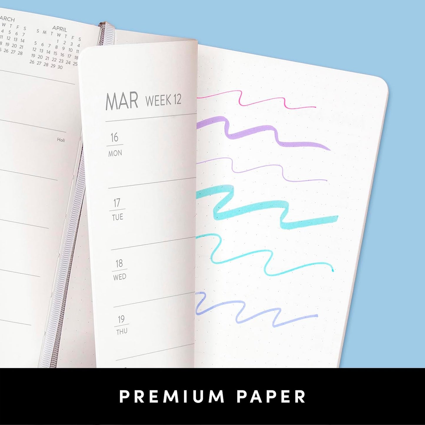 PAPERAGE 2026 Weekly & Monthly Planner, 12 Months (January 2026 - December 2026), 5.6 in x 8 in, Hardcover 2026 Planner with Weekly & Monthly Spreads, Note Pages, Stickers & Back Pocket – Marigold
