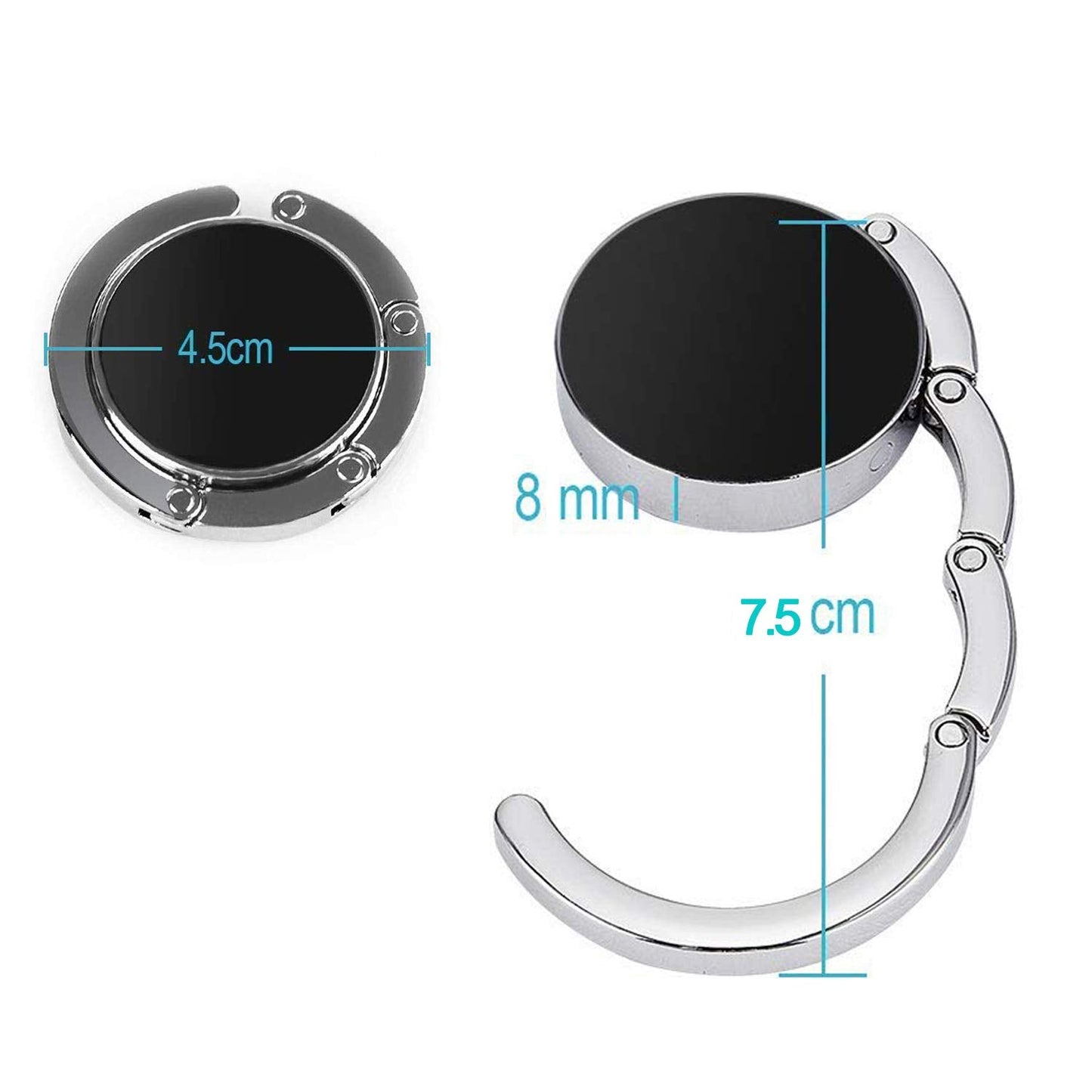 Foldable Purse Hook Womens Bag Table Hanger Collection Desk Hooks for Purse (3pack Marble Hook)