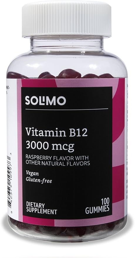 Amazon Basics Vitamin B12 3000 mcg Gummies (2 Packs of 100) and Vitamin C 250 mg Gummy (150 Gummies)