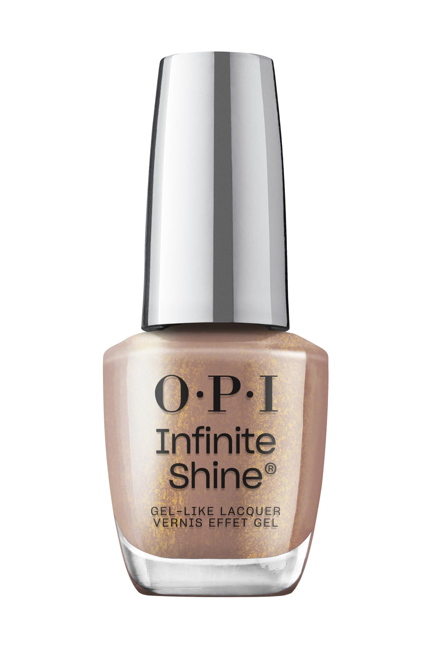 OPI Infinite Shine Track Suited Cutie | Semi-Sheer Soft Neutral Mauve Gold Shimmer Long Wear Gel Like Nail Polish | What's Your