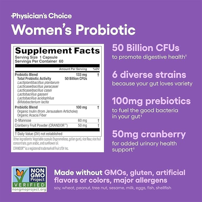 URO Viginal Probiotics for Women – 20B CFU with Prebiotics, Vaginal Health & pH Balance Support – 30 Capsules | Clinically Studied Strains for Immune & Urinary Wellness