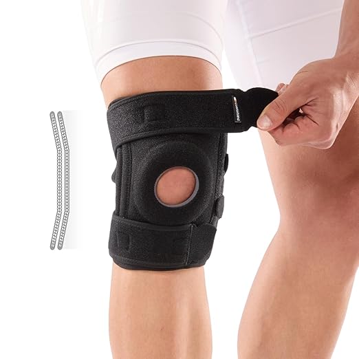 Comforband Adjustable Knee Brace Support, with Side Stabilizer – Patellar Tendon Support for Knee Pain, Arthritis, Injury ...