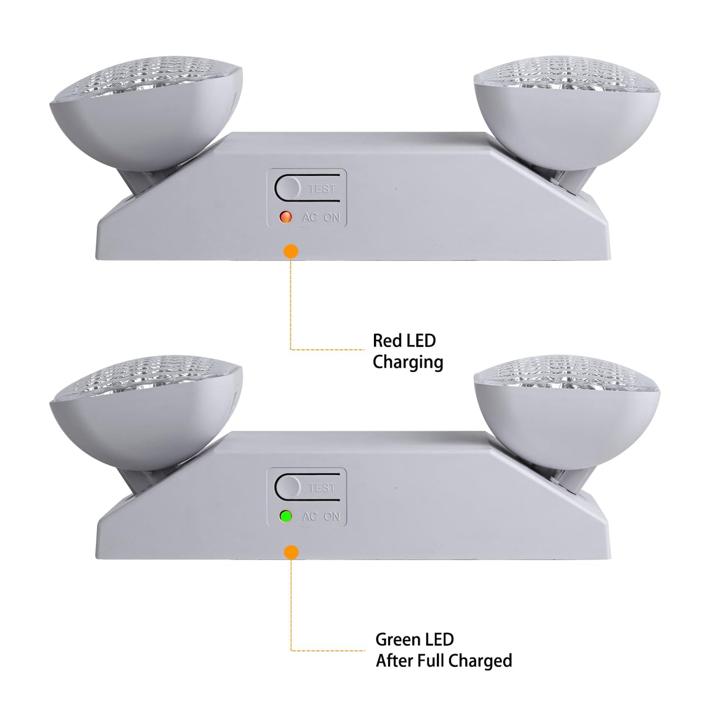 Apmeetlux Led Emergency Lights For Business Home Power Failure 4Hours 300Lm Automatic Battery Backup Rechargeable Emergency Exit Lighting Fixtures Hardwired  Ul 924 Ac85-277V