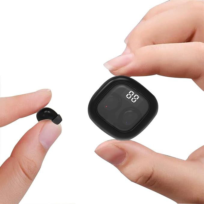Ear Buds Invisible Mini Earbuds Wireless Bluetooth, Smallest Low Profile Micro Tiny Discreet Hidden Earbuds for Work, Smal...