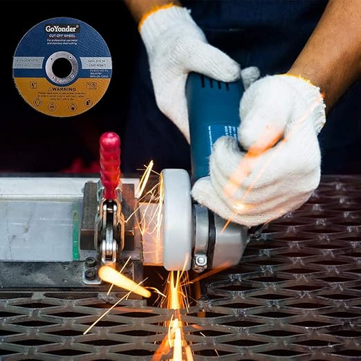 GoYonder 25 Pack 4 1/2 cutting Wheels for Metal,Stainless Steel,4.5" x 0.045 x 7/8 Ultra Thin Cut-Off Wheel for Angle Grinders-blue
