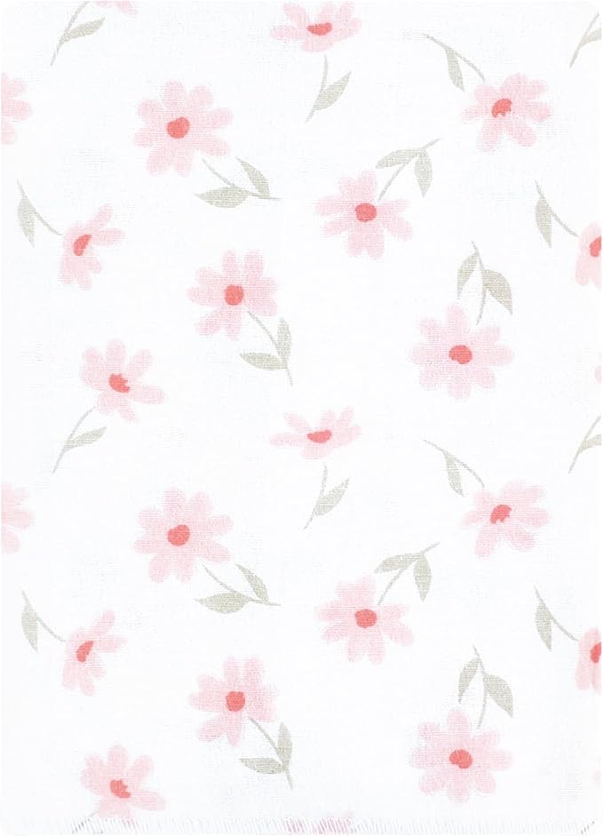 Luvable Friends Hudson Baby Flannel Burp Cloths 12pk, Sweet Honeycomb Pink