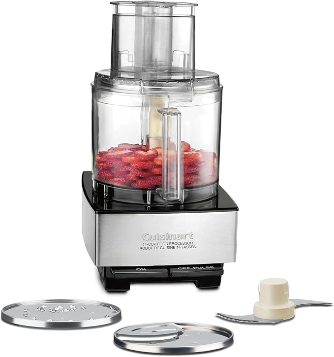 Cuisinart Food Processor 14-Cup Vegetable Chopper for Mincing, Silver (DFP-14BCNYC)
