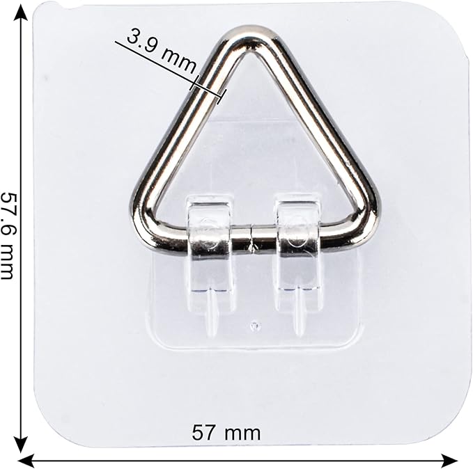 AccEncyc Wall Hangers 20 Pack - Vertical Plate Holders, Adhesive Picture Hanger for Wall Decoration