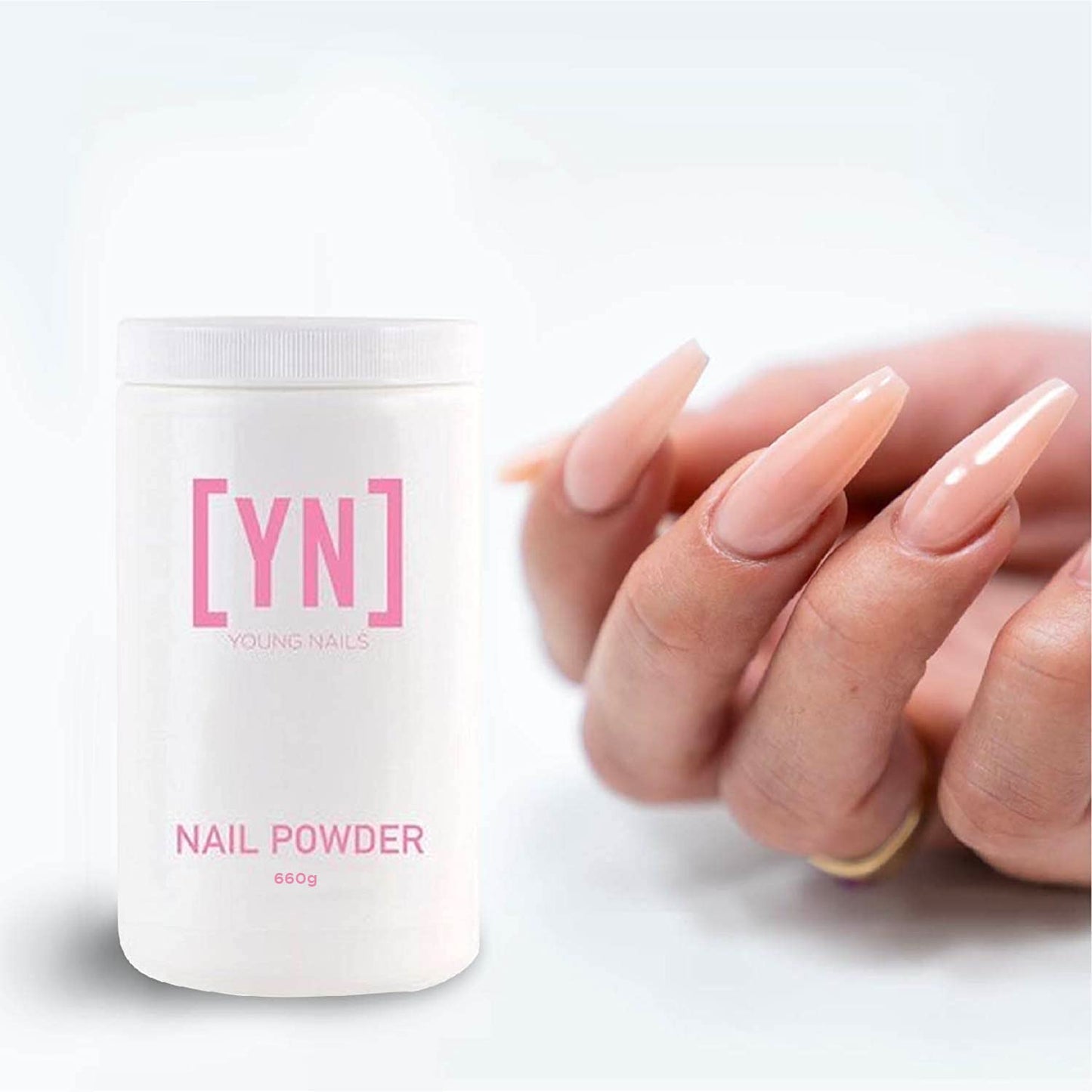 Young Nails Acrylic Speed Powder, Clear, 660 Gram