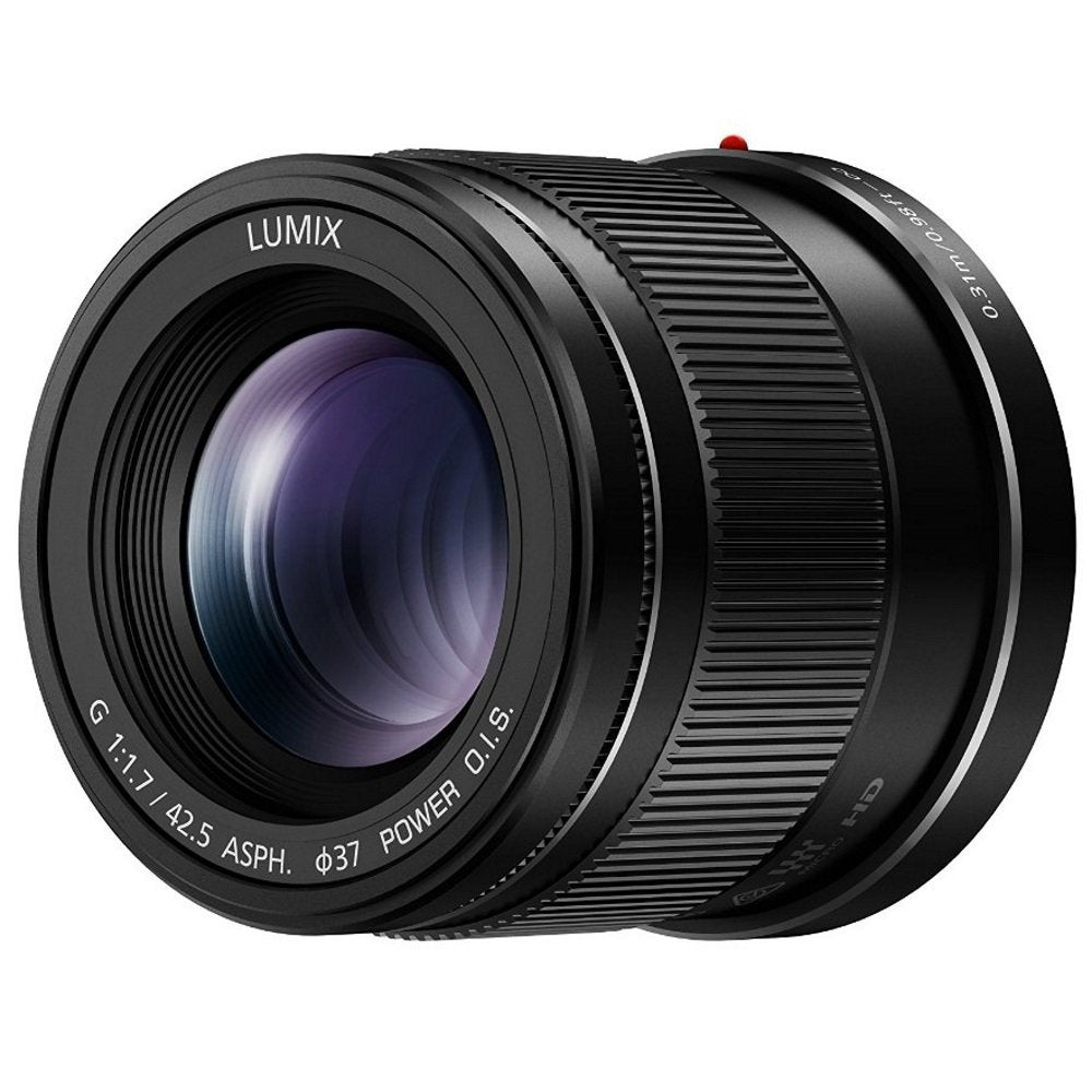 Panasonic Lumix G Lens, 42.5Mm, F1.7 Asph., Mirrorless Micro Four Thirds, Power Optical I.S., H-Hs043K (Usa Black)
