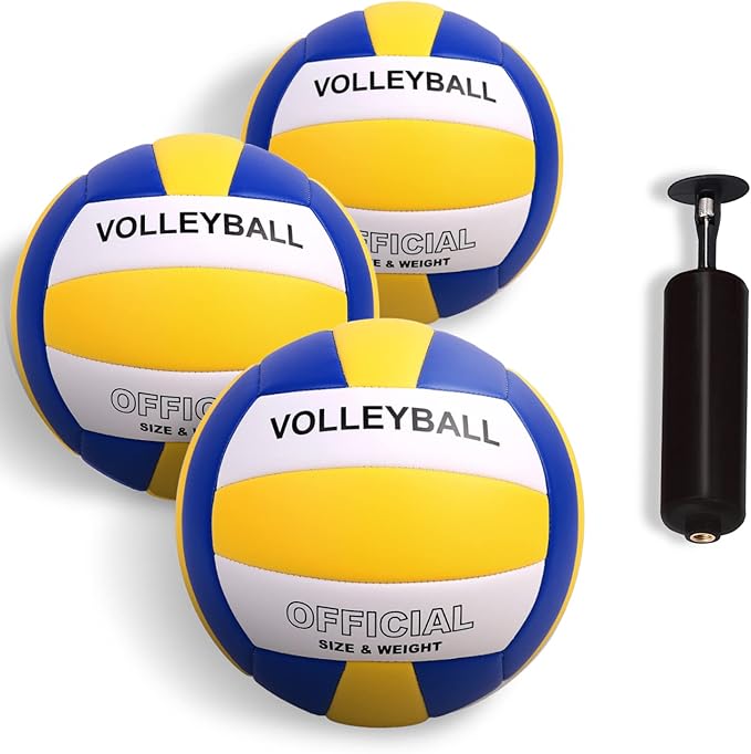 YANYODO Official Size 5 Volleyball Indoor Outdoor Volleyball Ball for Game Gym Training Beach Play Lightweight Soft Touch ...