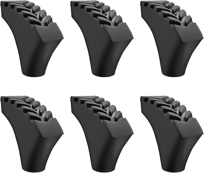Inscool 6Pcs Replacement Cane Tips - Walking Sticks Accessories, Fit Most Trekking & Hiking Poles